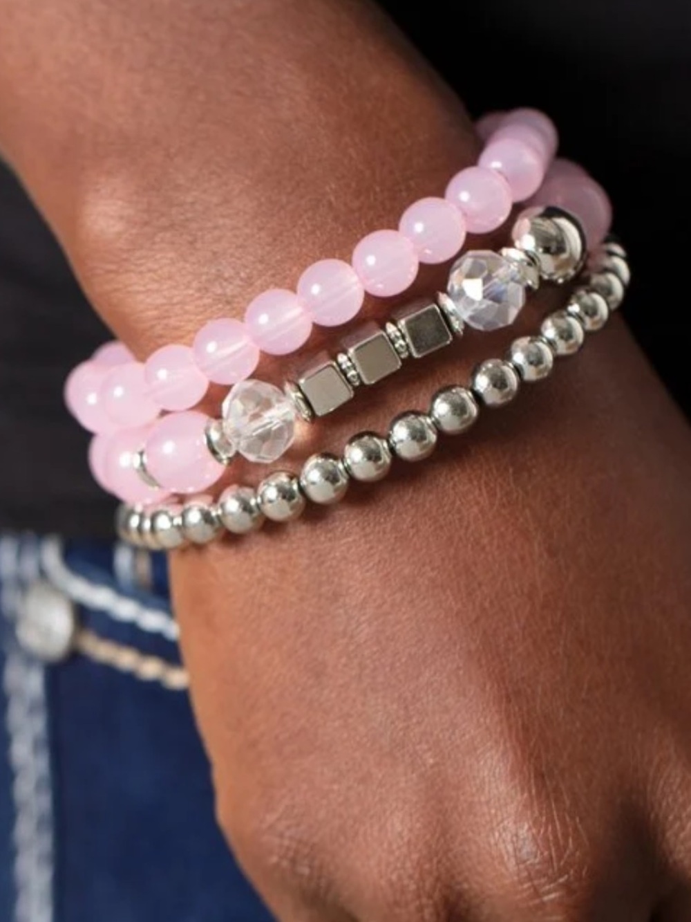 🩷◻️🩷 “CUBE YOUR ENTHUSIASM” PINK BRACELET ~ PAPARAZZI❗️ 🩷◻️🩷 3 IN 1❗️